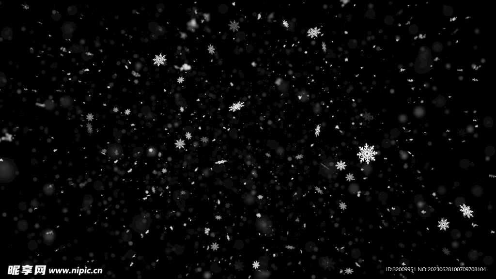 下雪透明素材         