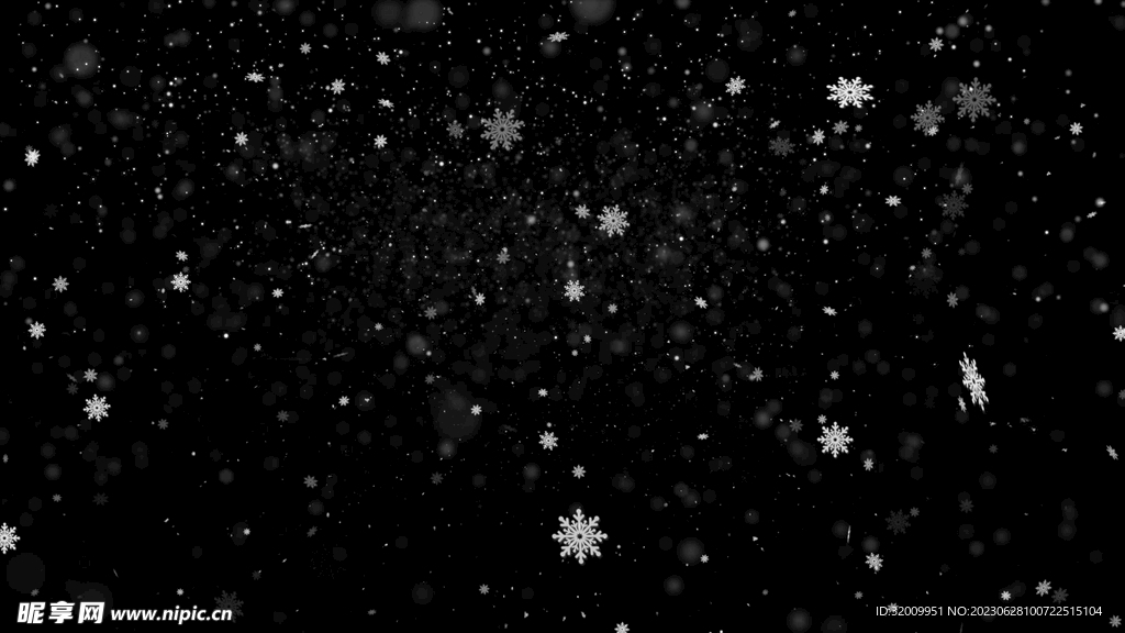 下雪透明素材         