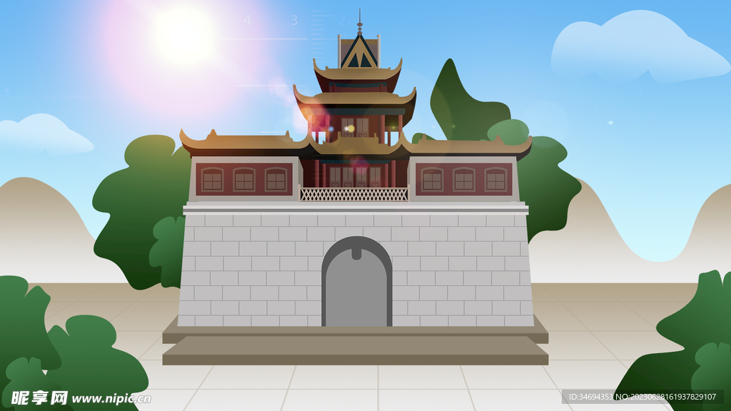 中國風(fēng)古建筑