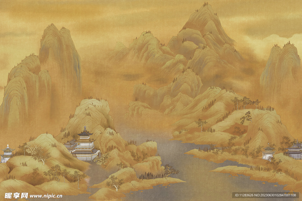 國風水墨山水