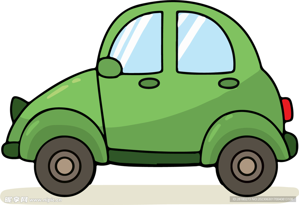 綠色小汽車