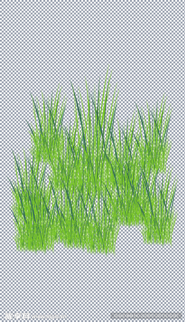 小草草地草坪卡通手绘草原