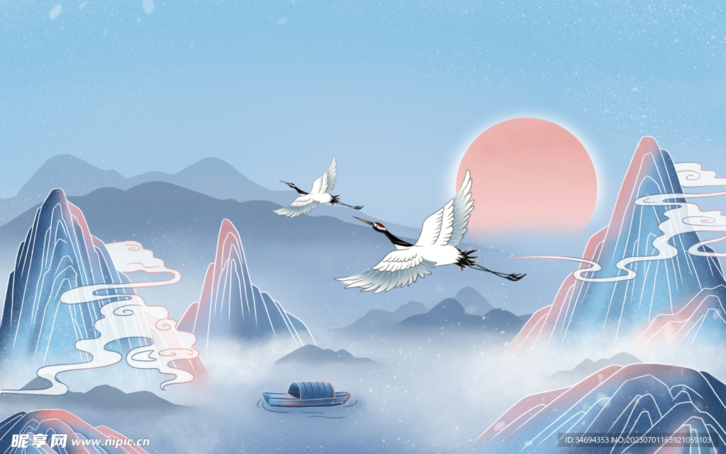中國風(fēng)山水畫