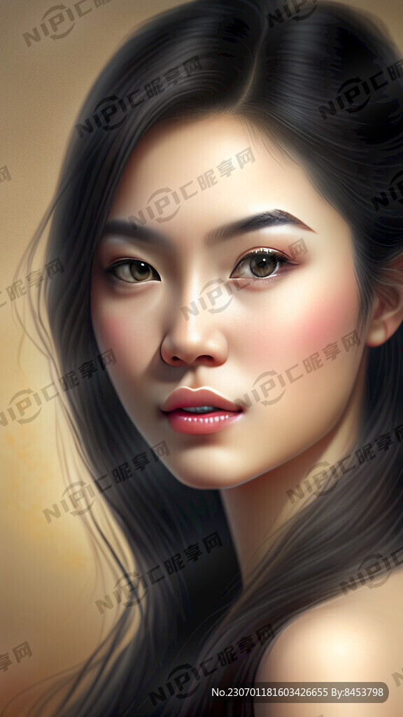 美女 長發 超高清 細節刻畫