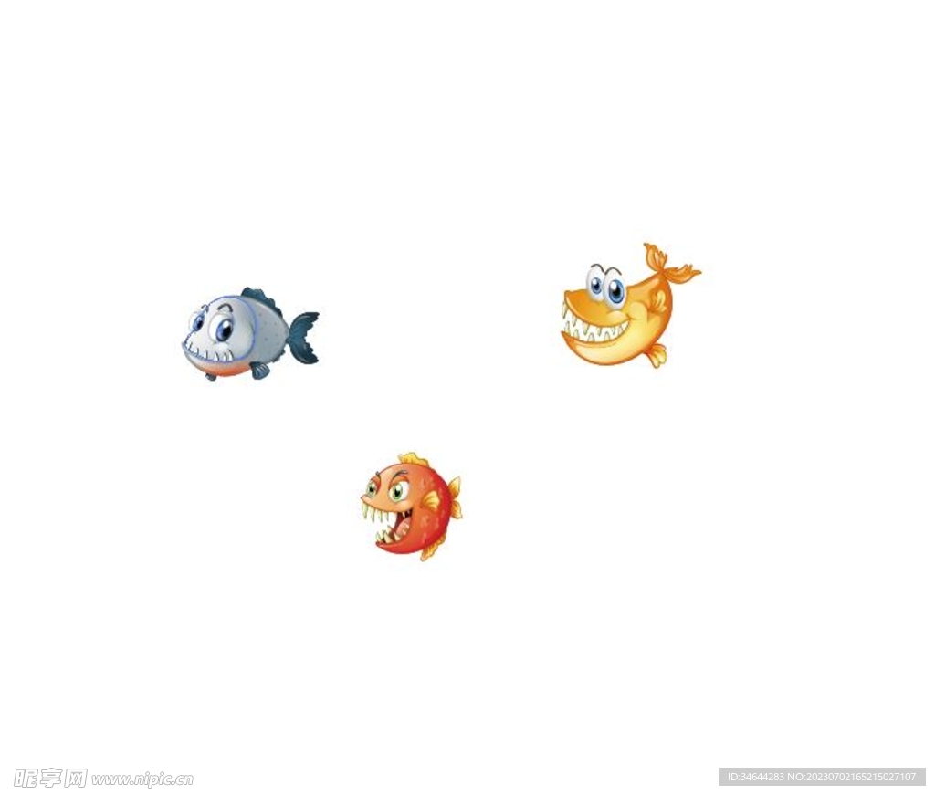 海洋卡通魚