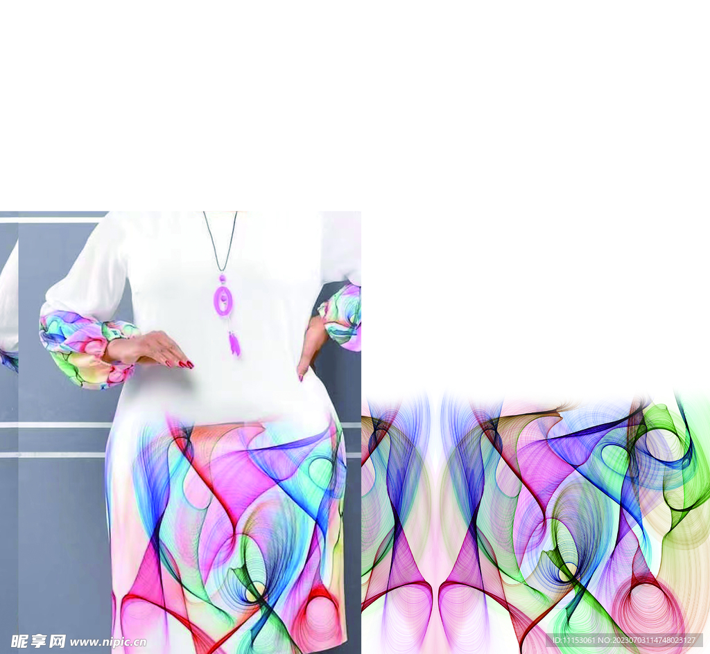 扎染 線條