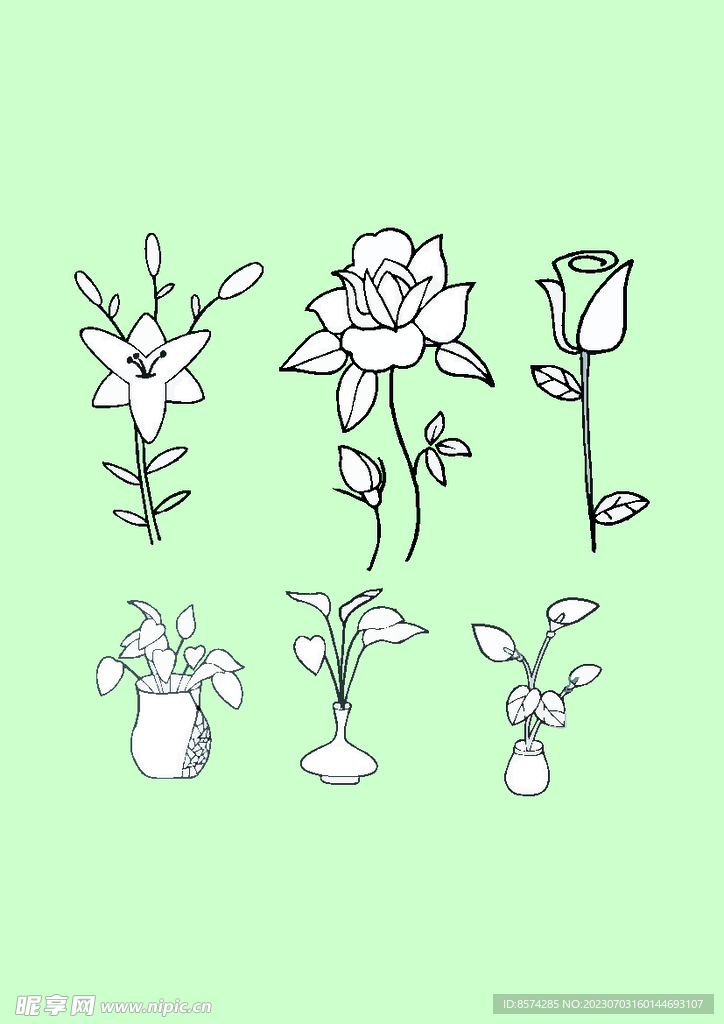簡筆畫鮮花