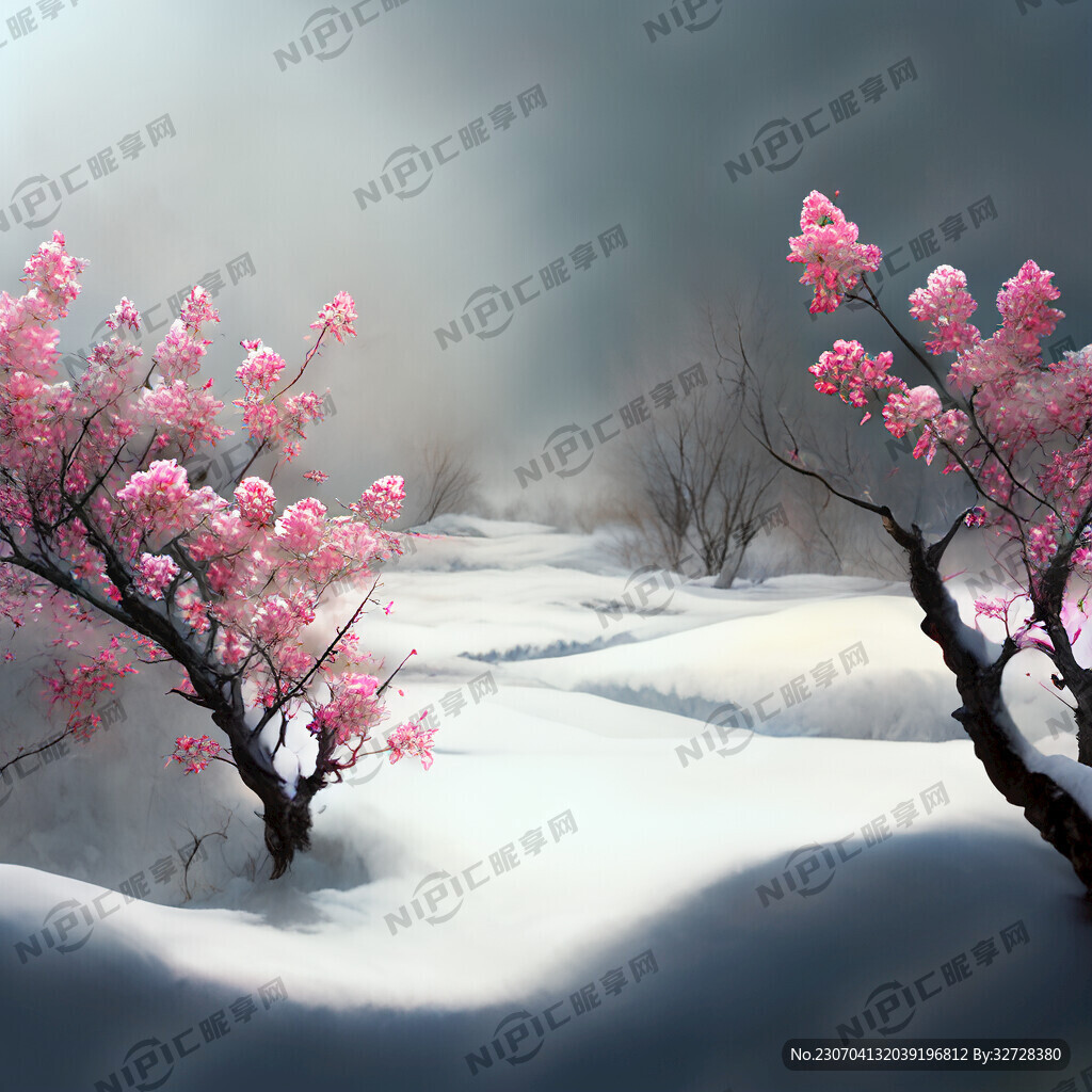 梅花雪景