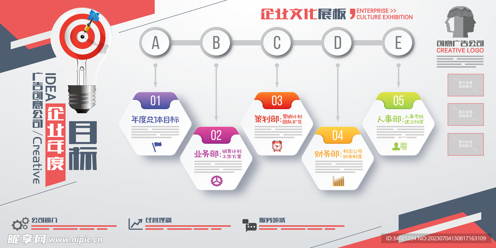 公司文化墻素材