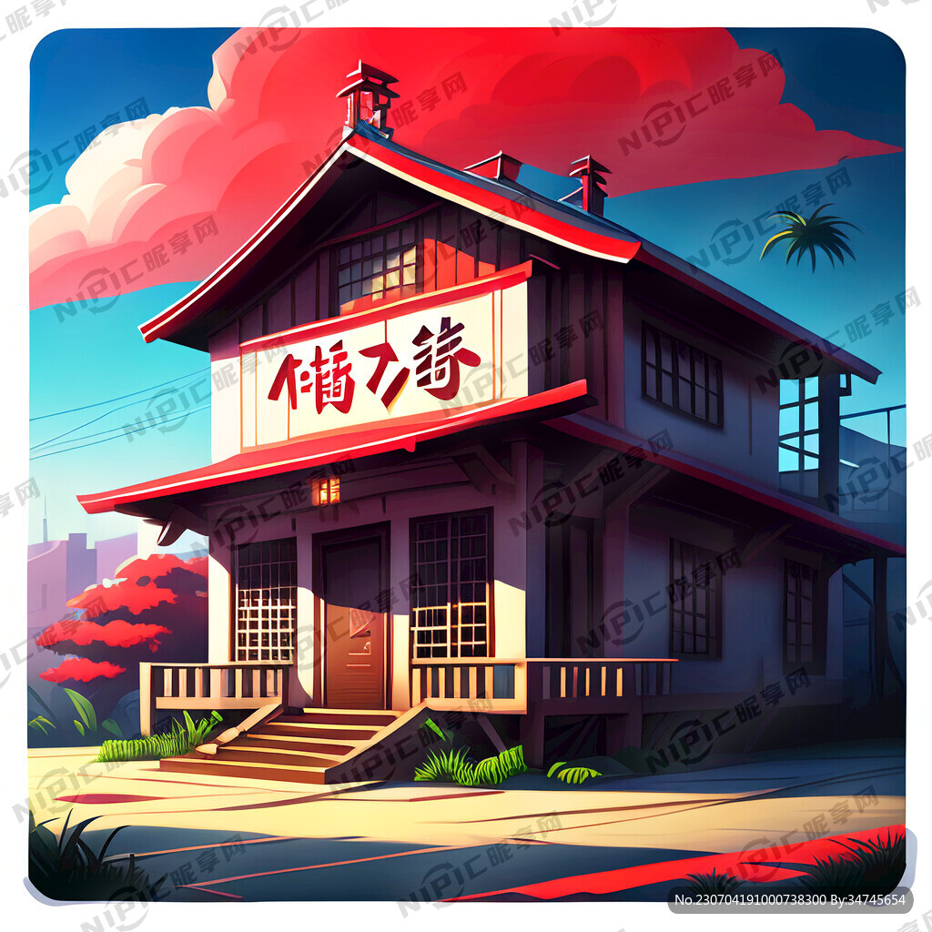 民宿網紅打卡背景