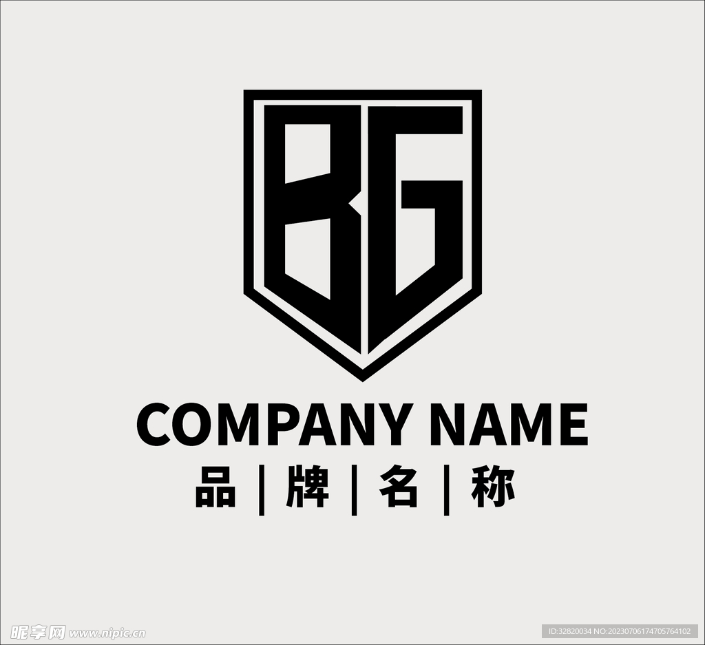 BG字母logo
