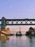 长江大桥三桥同框