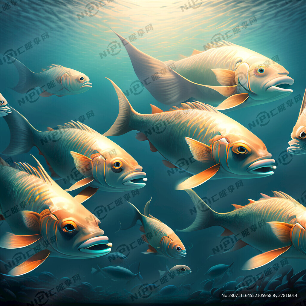 海底魚群