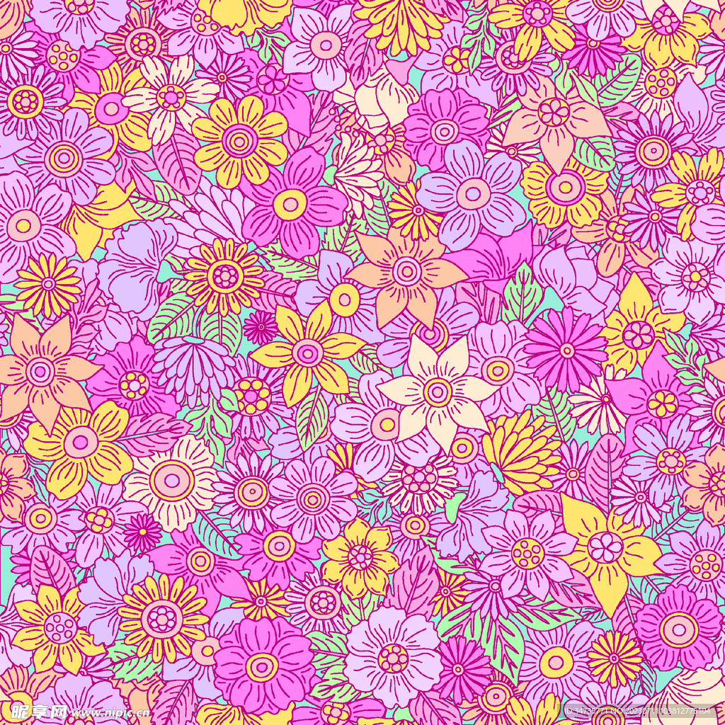 手繪花 