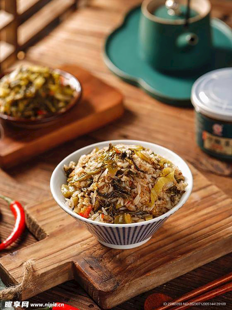 潮汕炒酸菜米飯