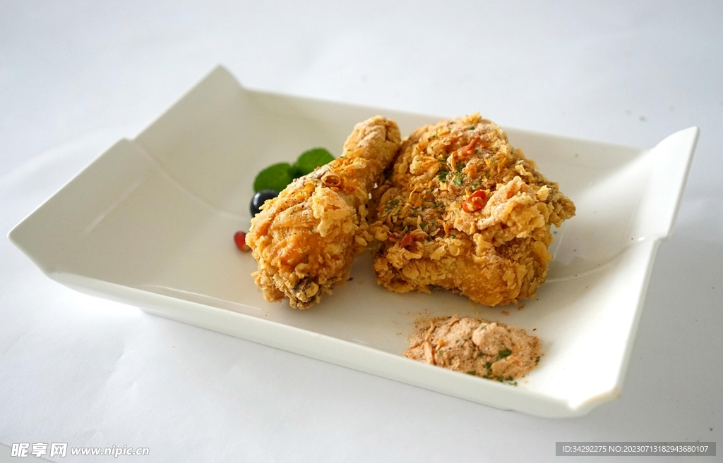 炸雞腿美食