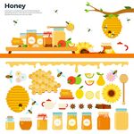 AI矢量食物蜂蜜图片