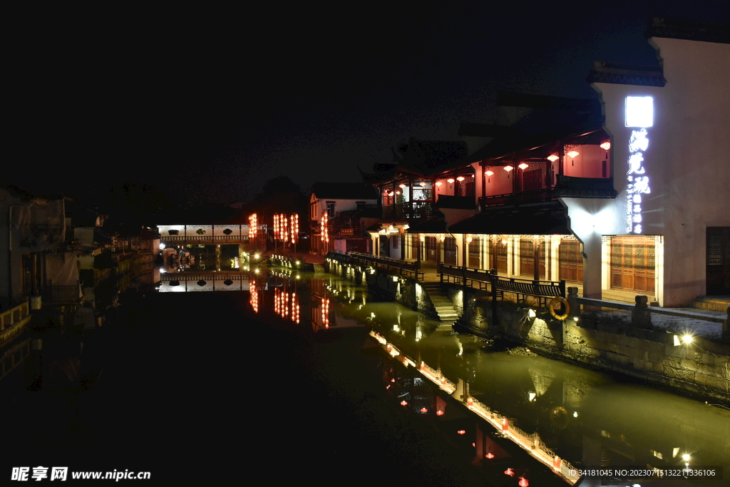 古鎮(zhèn)西塘夜景 