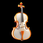 简约白色大提琴乐器元素