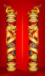 龙纹柱子