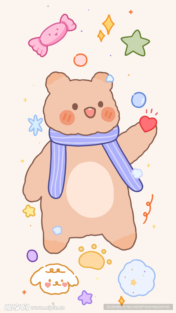 卡通小熊