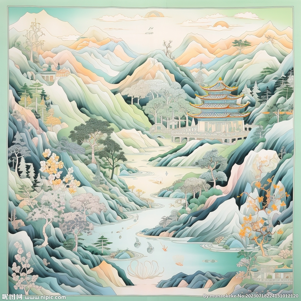 中國風山水畫