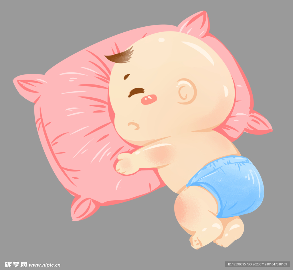 卡通嬰兒
