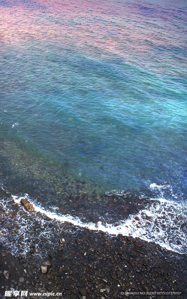 落日大海