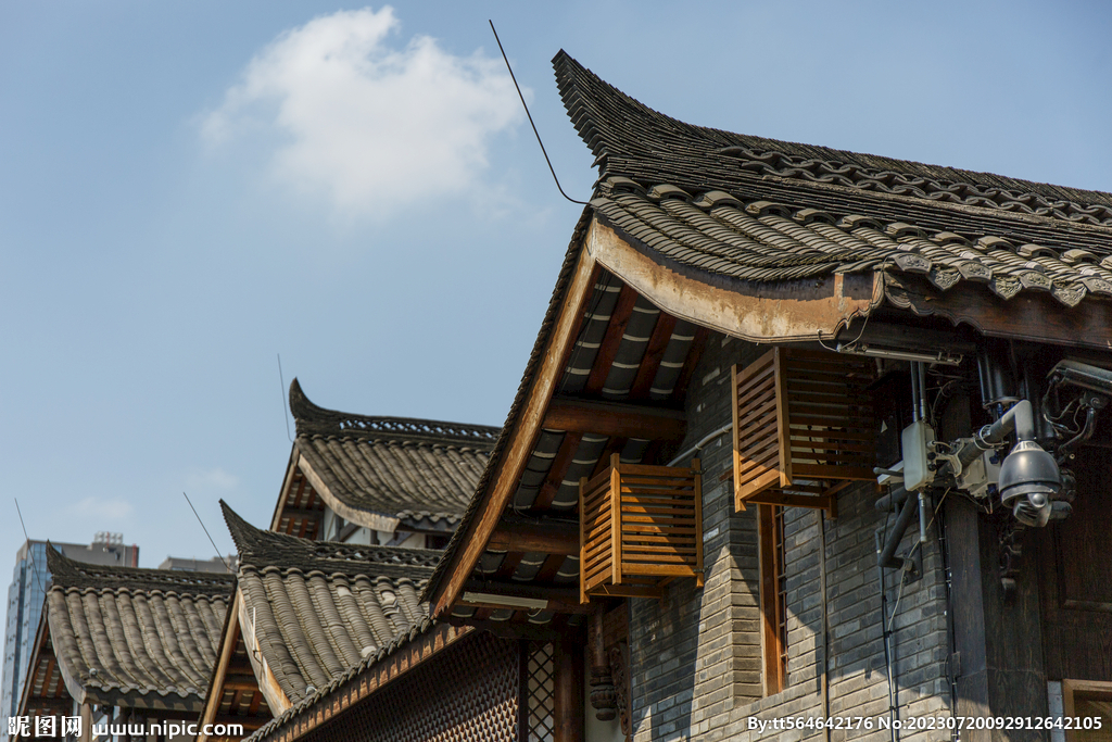古建筑天空