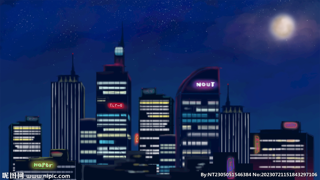 霓虹燈城市