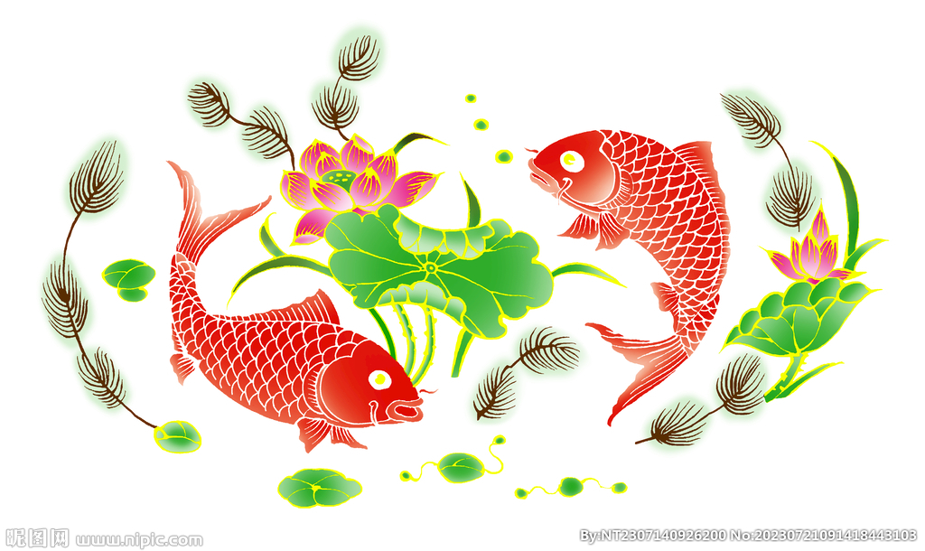 彩色雙魚