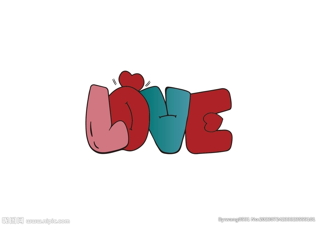 LOVE英文字體設(shè)計
