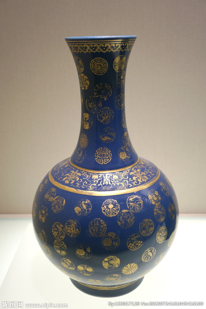 文物古董景泰蓝展品花瓶