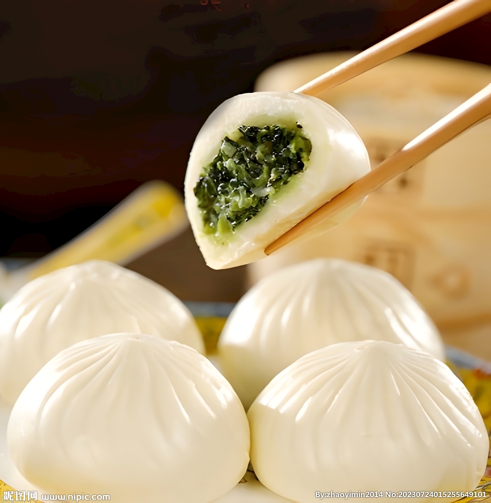 中式菜包子