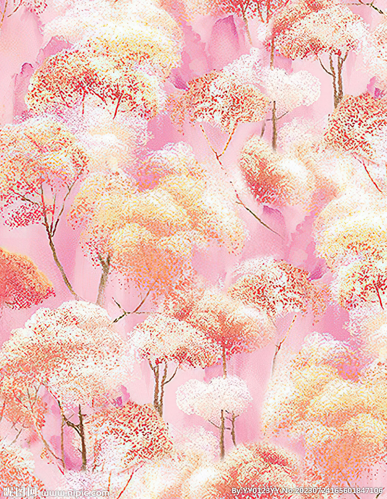 暈染花卉