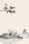 中国风水墨山水画   