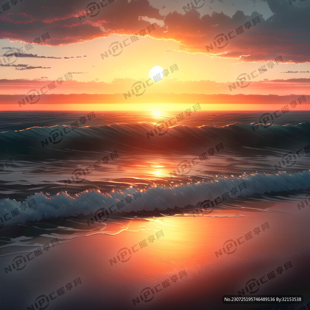 海上太陽升起