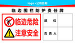 臨邊圍欄防護責任牌