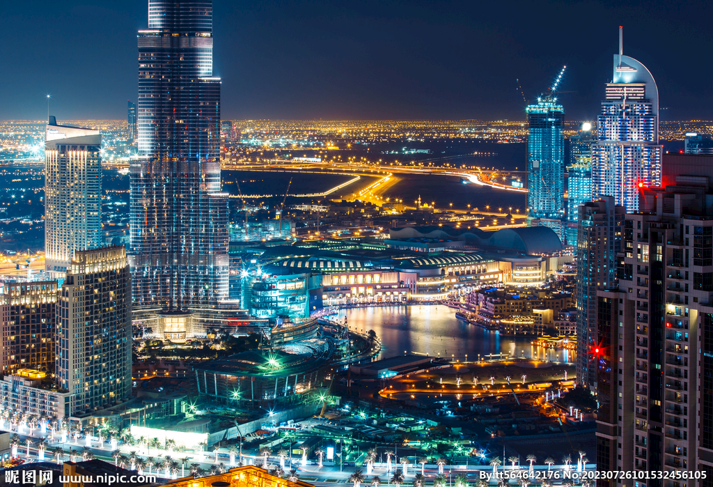 都市建筑夜景  