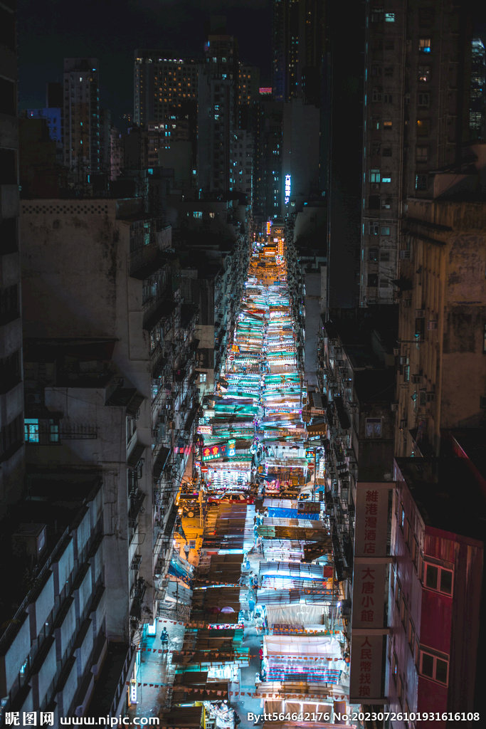 繁華都市夜景