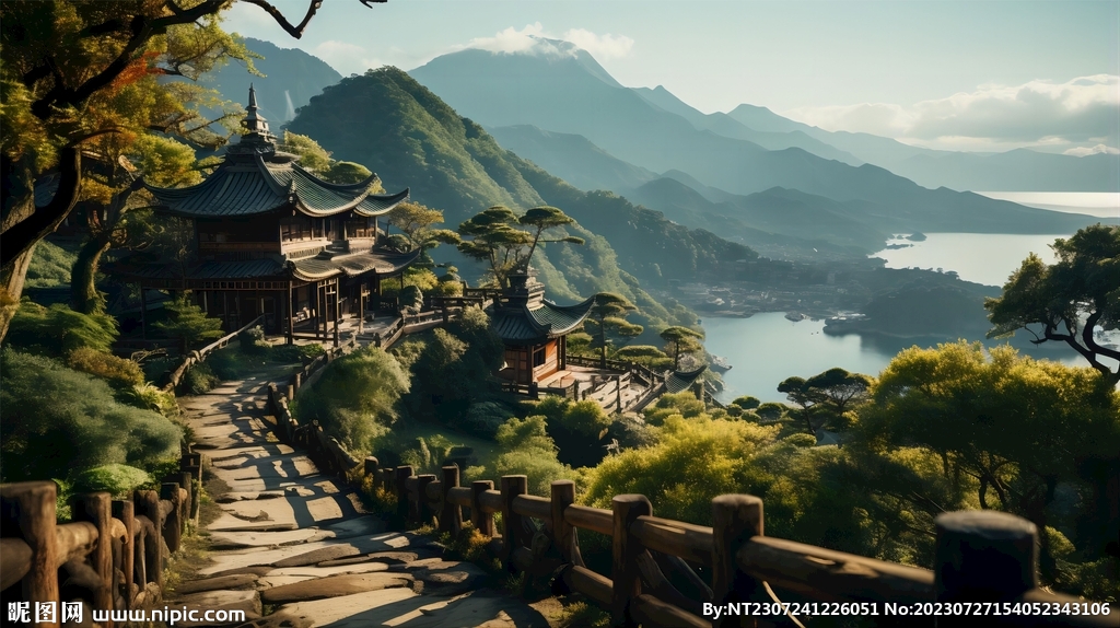 插畫風景 自然風光