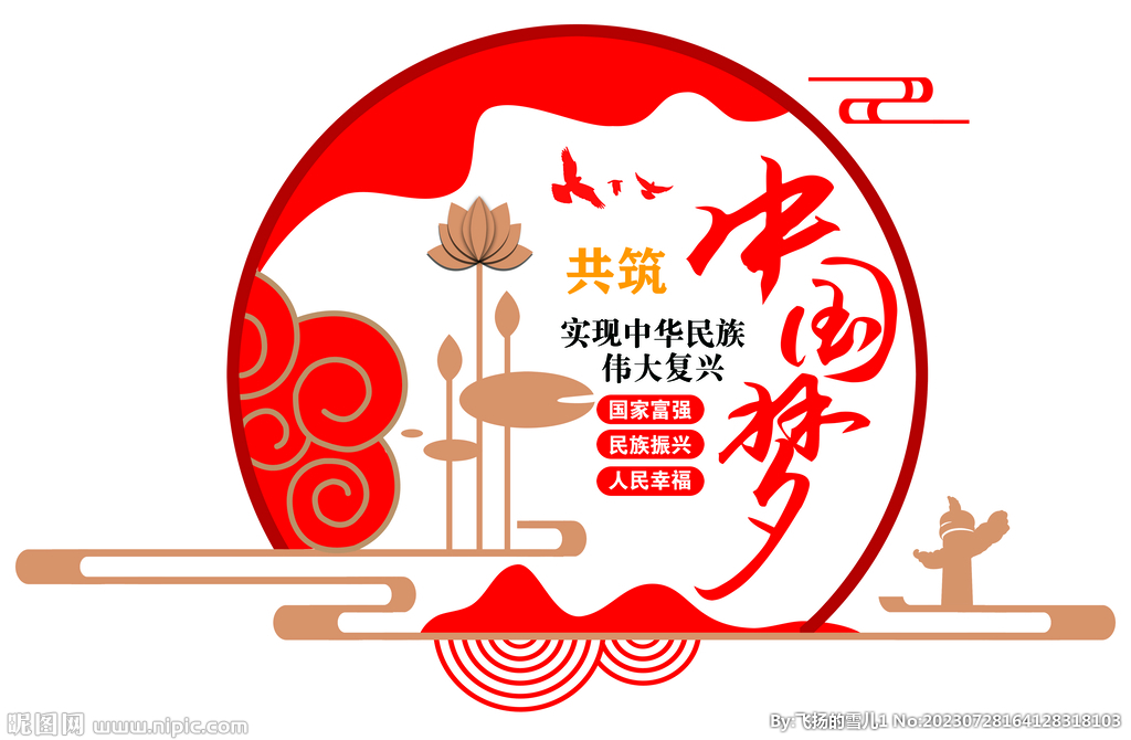 中國夢藝術字