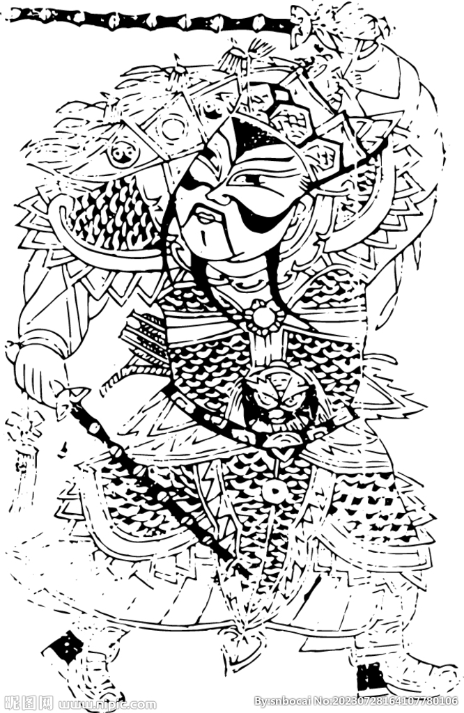 年畫 版面 古典人物