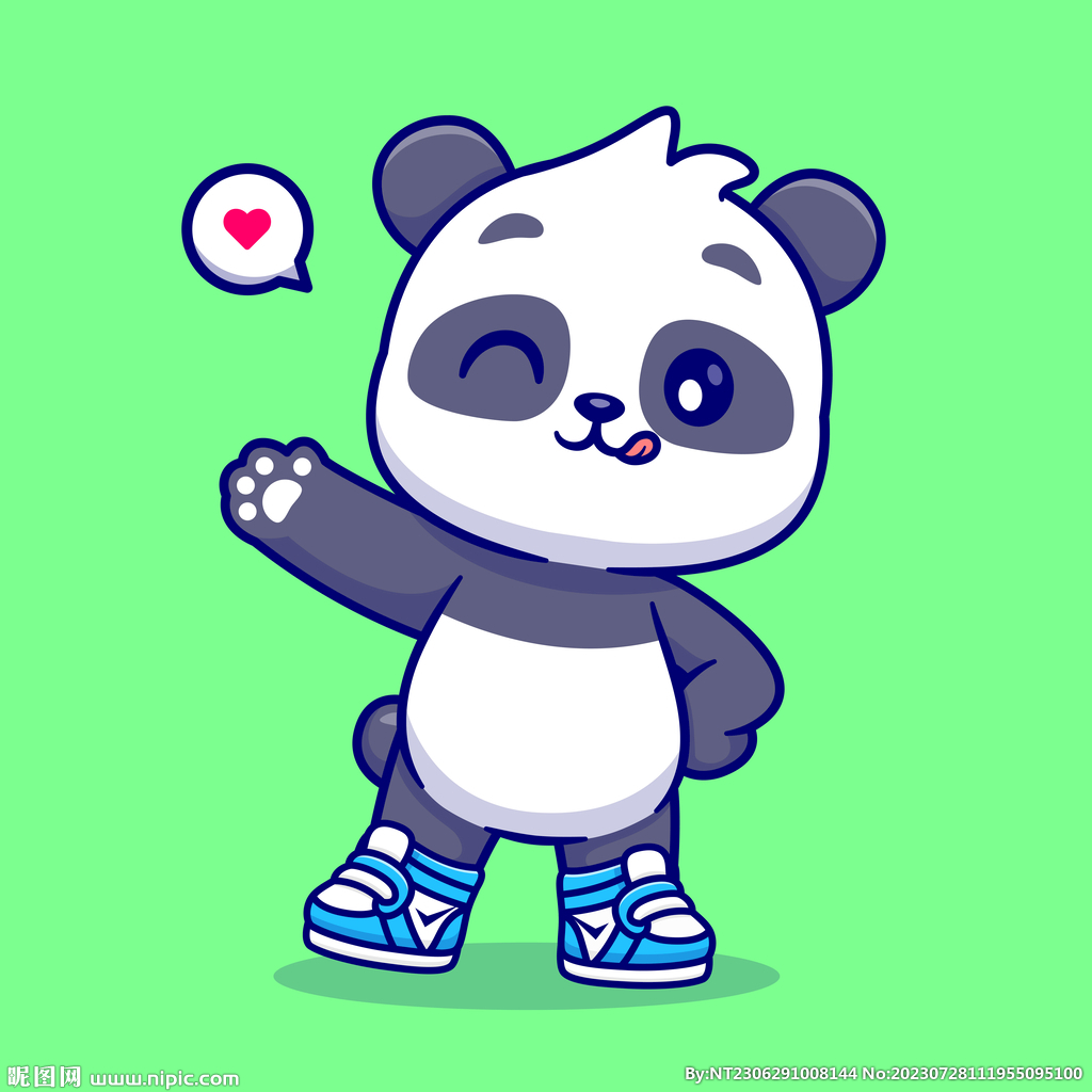 可爱卡通熊猫IP形象