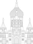 哈尔滨圣索菲亚大教堂 城市线稿