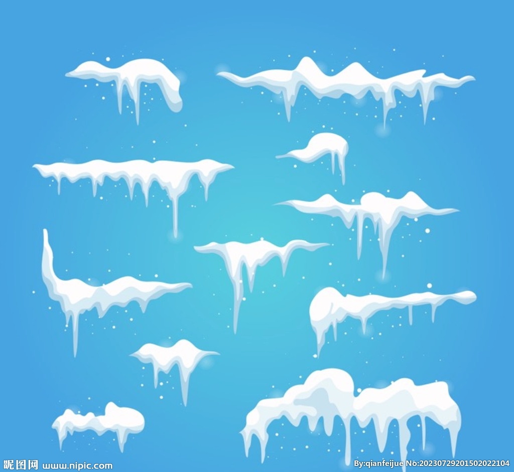 積雪插畫