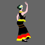 跳舞的傣族女孩