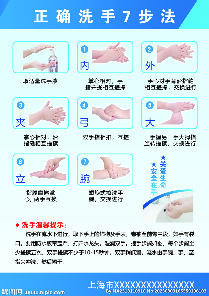 七步洗手法