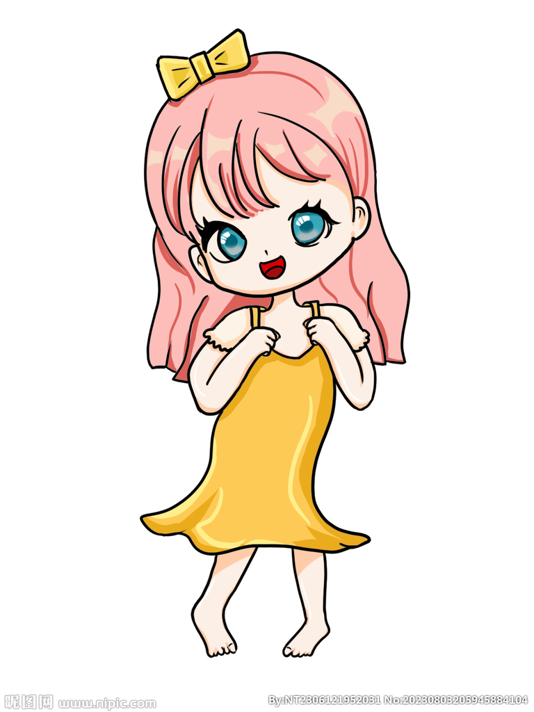可愛小女孩 帶蝴蝶結