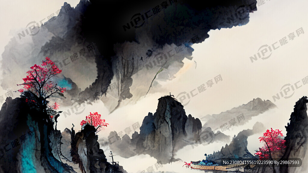 游戲夢幻唯美新中式風景 超高清